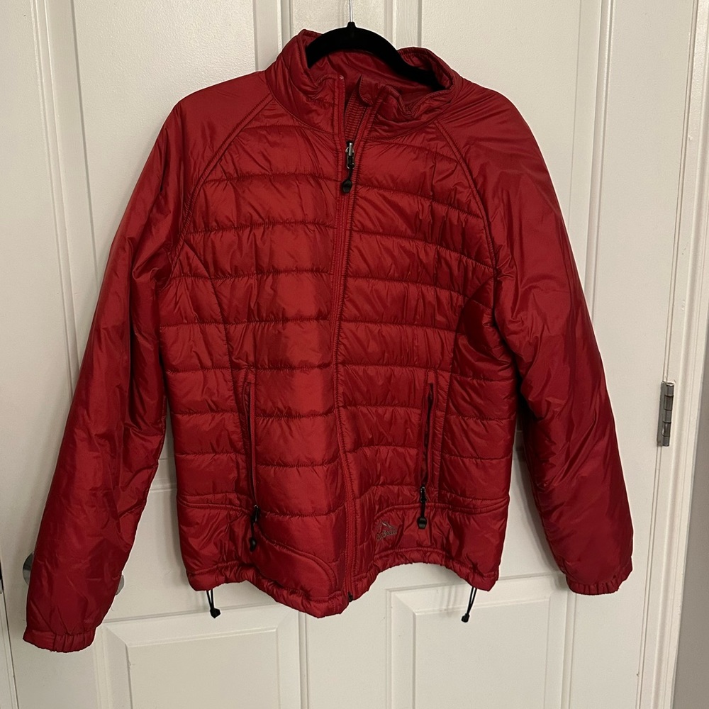 LL Bean Red Puffer Jacket in Medium